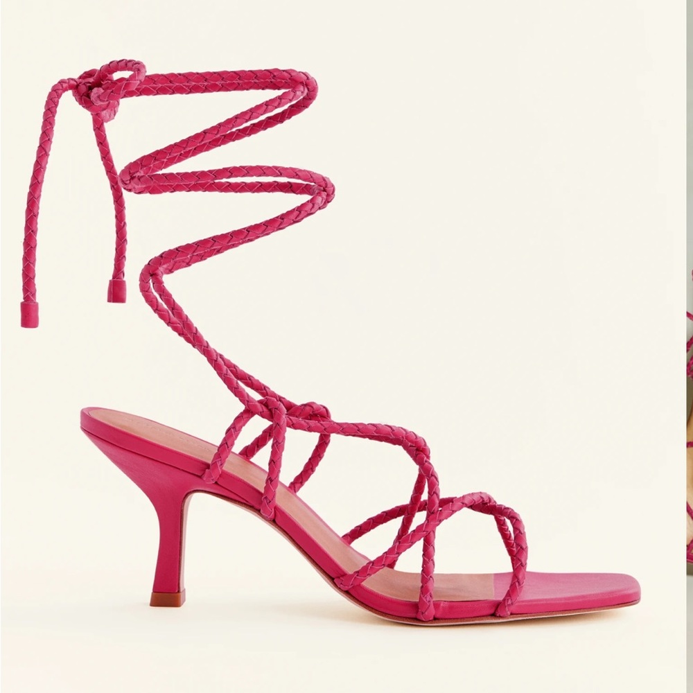Gianni Heeled red reformation womens sandal